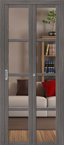 Изображение Межкомнатная дверь Твигги V4 Crystalline Grey Veralinga остекленная