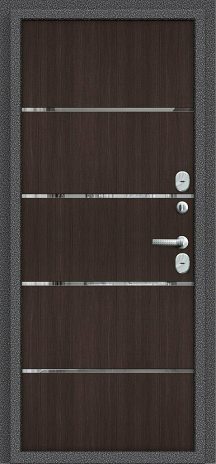 Изображение Входная дверь Bravo T 100.П50 (IMP-6) Антик Серебро/Wenge Veralinga