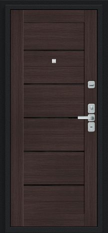 Изображение Входная дверь Райт Муар антрацит/Wenge Veralinga