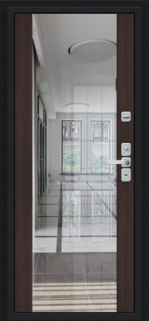 Изображение Входная дверь Глори Букле черное/Wenge Veralinga
