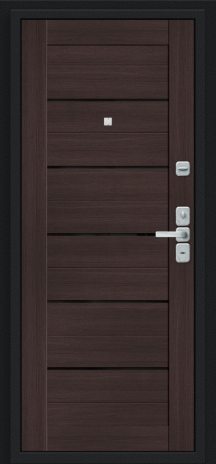 Изображение Входная дверь Райт Букле черное/Wenge Veralinga