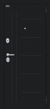 Изображение Входная дверь Проф Букле черное/Bianco Veralinga
