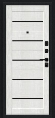Изображение Входная дверь Борн/SBlack Букле черное/Bianco Melinga