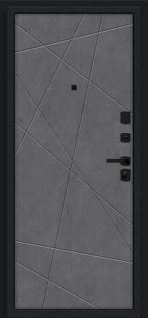 Изображение Входная дверь Граффити-5/SBlack Букле черное/Slate Art