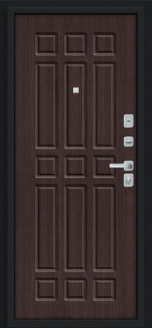 Изображение Входная дверь Мило МФ/BChrome Букле черное/Wenge Melinga