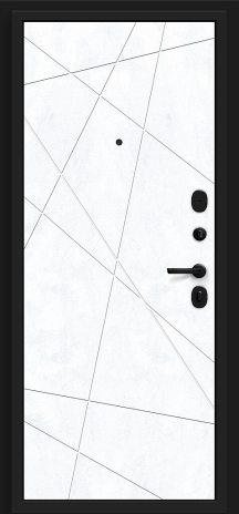 Изображение Входная дверь Кьюб (BE) Slate Art/Snow Art