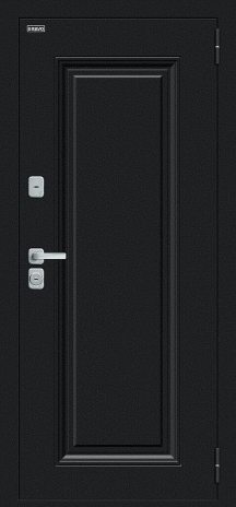Изображение Входная дверь Флэш МФ/BChrome Букле черное/Wenge Melinga