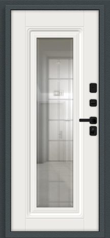 Изображение Входная дверь Шелл СД/SBlack Старк антрацит/White Sand