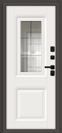 Изображение Входная дверь Шелтер СДР/SBlack Старк шоколад/White Sand