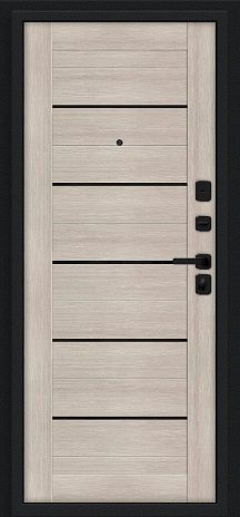 Изображение Входная дверь Райт/SBlack Pecan/Cappuccino Melinga