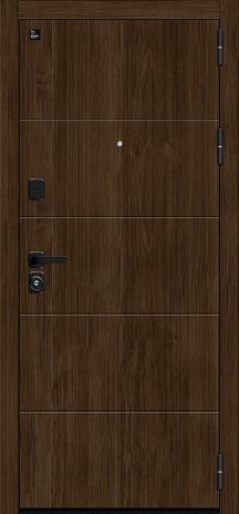 Изображение Входная дверь Райт/SBlack Pecan/Cappuccino Melinga