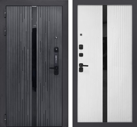 Изображение Входная дверь Дверь мет. LUKSE 502 графит/белый