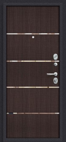 Изображение Входная дверь Лайн Лунный камень/Wenge Crosscut