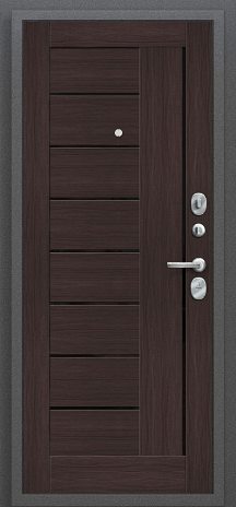 Изображение Входная дверь Проф Антик Серебро/Wenge Veralinga остекленная
